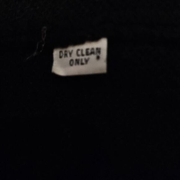 ST. JOHN VINTAGE BLACK OPEN-FRONT LONG CARDIGAN – SIZE P – KNIT – RIBBED CUFFS - Picture 7 of 7